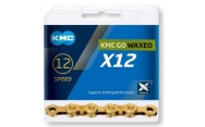 Reťaz KMC X12 Gold Ti-N Waxed 12sp