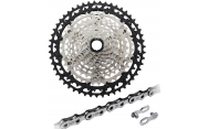 Set Shimano Deore XT CS-M8100 12sp 10-51z + Shimano Deore XT CN-M8100 12sp